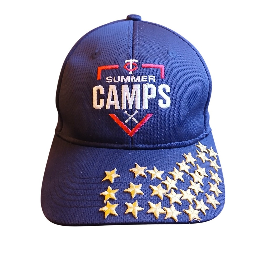 Minnesota‎ Twins Summer Camps Youth Baseball Hat Navy Blue Gold Stars Adjustable